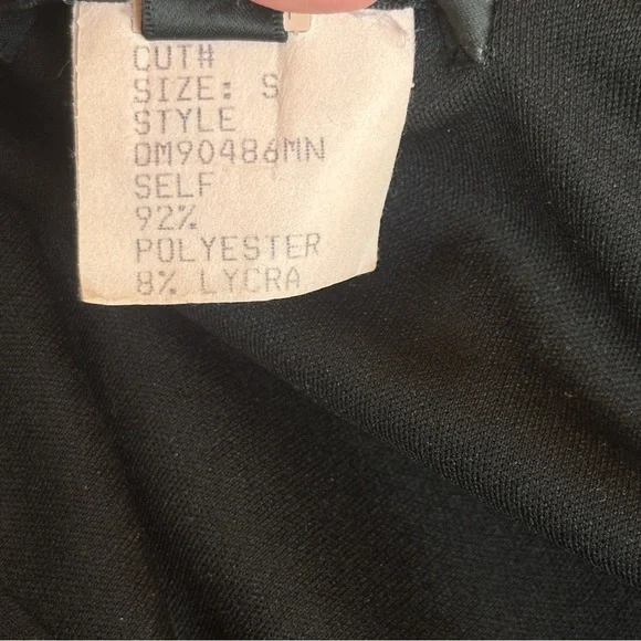 Tadashi Shoji One Shoulder Bodycon Mini Dress Size Small - Black - Picture 7 of 9